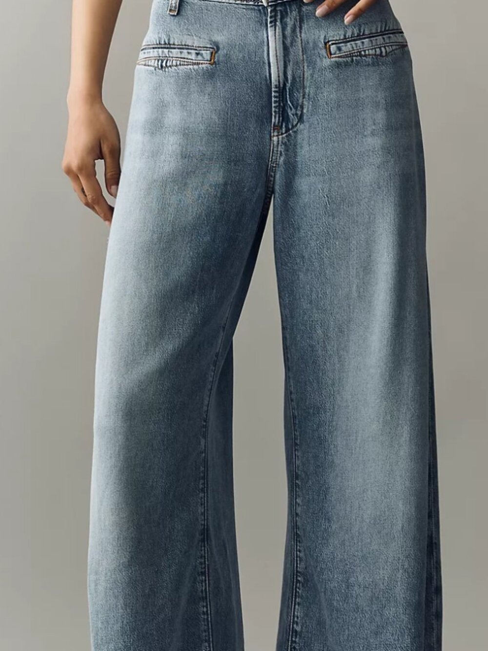 Anthropologie - Pilcro Mid-Rise Wide Leg Jeans - Picture 5 of 7